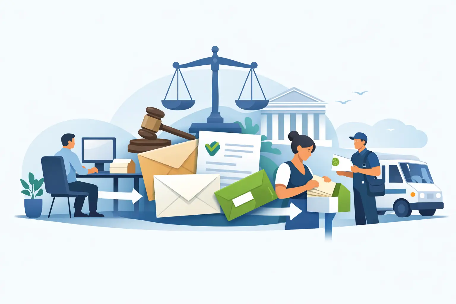 Law Firm Mailing Workflow Example for Certified Mail | Certified Mail Labels